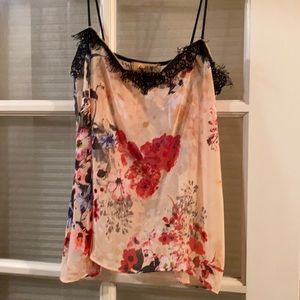 Floral lace cami